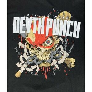 Five Finger Death Punch Tour 2022 Unisex Black Cotton T-Shirt  XXL 2XL.